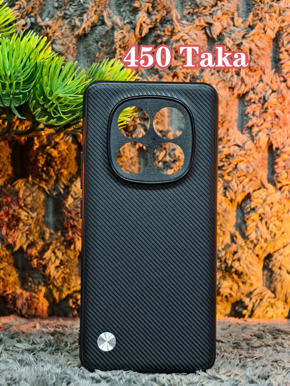 Silver Dot Semi Hard Back Cover For Redmi Note 14 Pro Plus